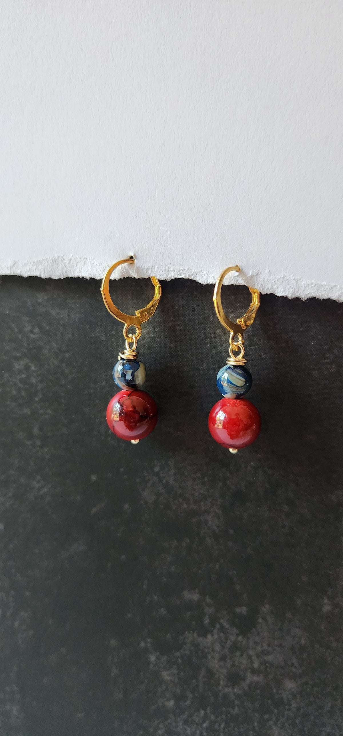 Fire in the sky: Earrings