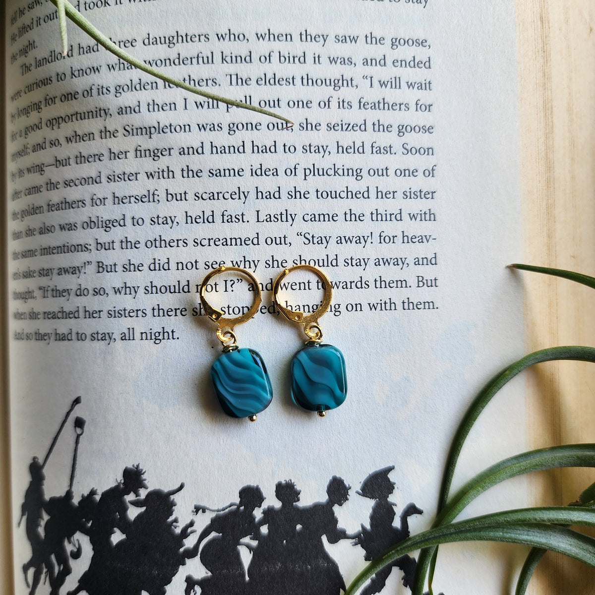 Blue Glass: Earrings